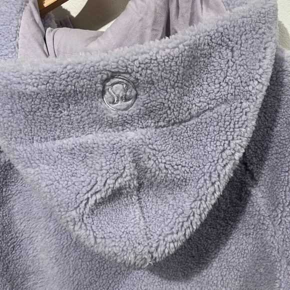 Lululemon Scuba Oversized Half-Zip Fleece Hoodie in Faint Lavender - size M/L - Picture 6 of 10